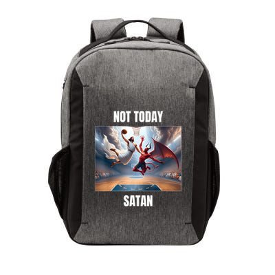 Jesus Vs Satan Playing Basketball Not Today Satan Vector Backpack
