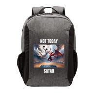 Jesus Vs Satan Playing Basketball Not Today Satan Vector Backpack