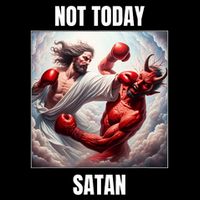 Jesus Vs Satan In A Boxing Match Not Today Satan Backpack