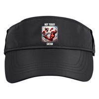 Jesus Vs Satan In A Boxing Match Not Today Satan Adult Drive Performance Visor