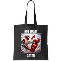 Jesus Vs Satan In A Boxing Match Not Today Satan Bag