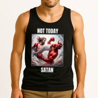 Jesus Vs Satan In A Boxing Match Not Today Satan Tank Top