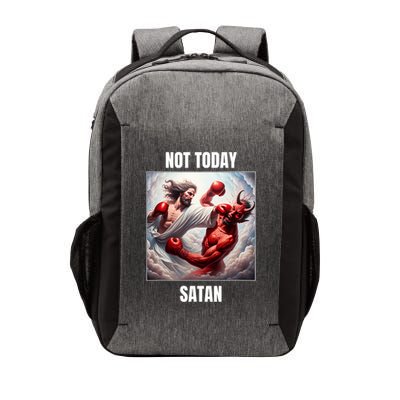 Jesus Vs Satan In A Boxing Match Not Today Satan Vector Backpack