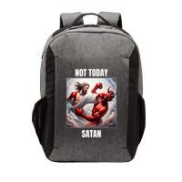 Jesus Vs Satan In A Boxing Match Not Today Satan Vector Backpack