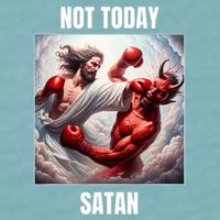 Jesus Vs Satan In A Boxing Match Not Today Satan Sueded Cloud Jersey T-Shirt