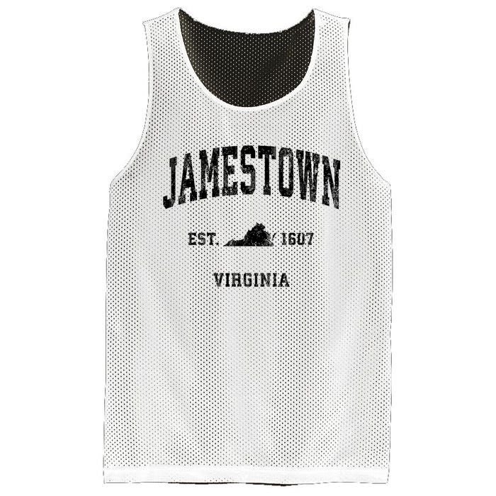 Jamestown Virginia Va Vintage Established Athletic Sports Design Mesh Reversible Basketball Jersey Tank