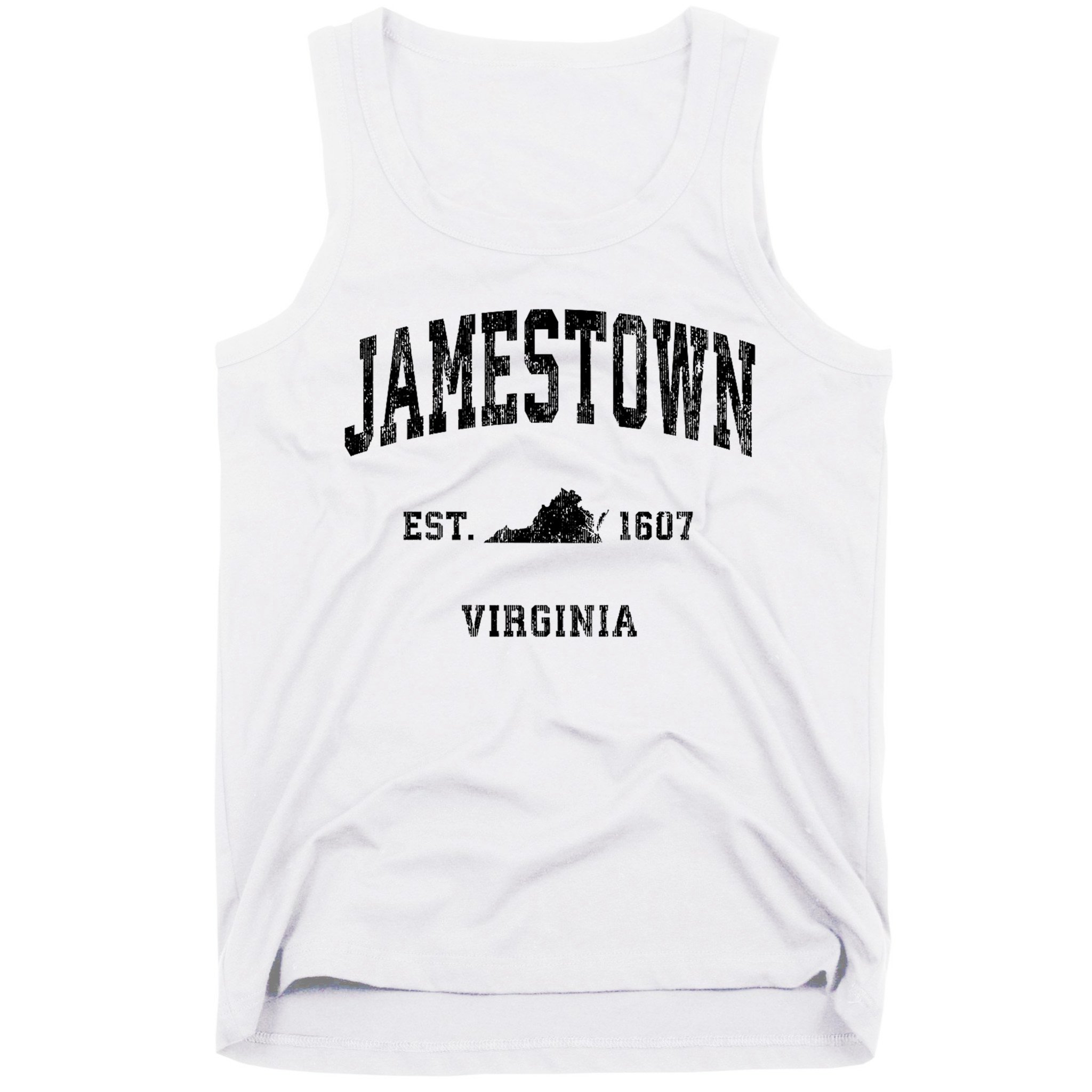 Jamestown Virginia Va Vintage Established Athletic Sports Design Tank Top