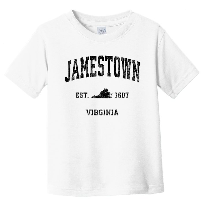 Jamestown Virginia Va Vintage Established Athletic Sports Design Toddler T-Shirt