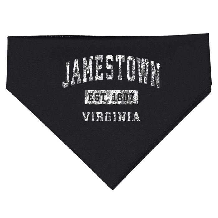 Jamestown Virginia Va Vintage Established Sports USA-Made Doggie Bandana