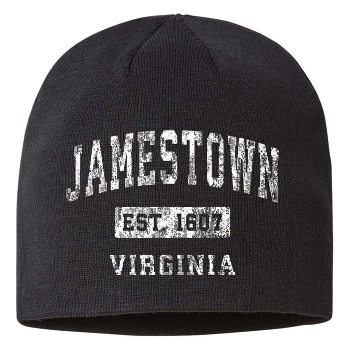 Jamestown Virginia Va Vintage Established Sports Sustainable Beanie