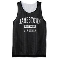 Jamestown Virginia Va Vintage Established Sports Mesh Reversible Basketball Jersey Tank