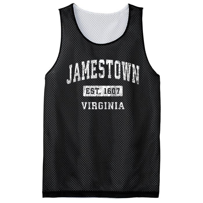 Jamestown Virginia Va Vintage Established Sports Mesh Reversible Basketball Jersey Tank