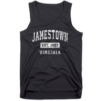 Jamestown Virginia Va Vintage Established Sports Tank Top