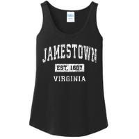 Jamestown Virginia Va Vintage Established Sports Ladies Essential Tank