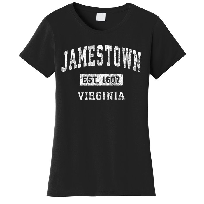 Jamestown Virginia Va Vintage Established Sports Women's T-Shirt