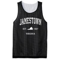 Jamestown Virginia Va Vintage Athletic Sports Mesh Reversible Basketball Jersey Tank