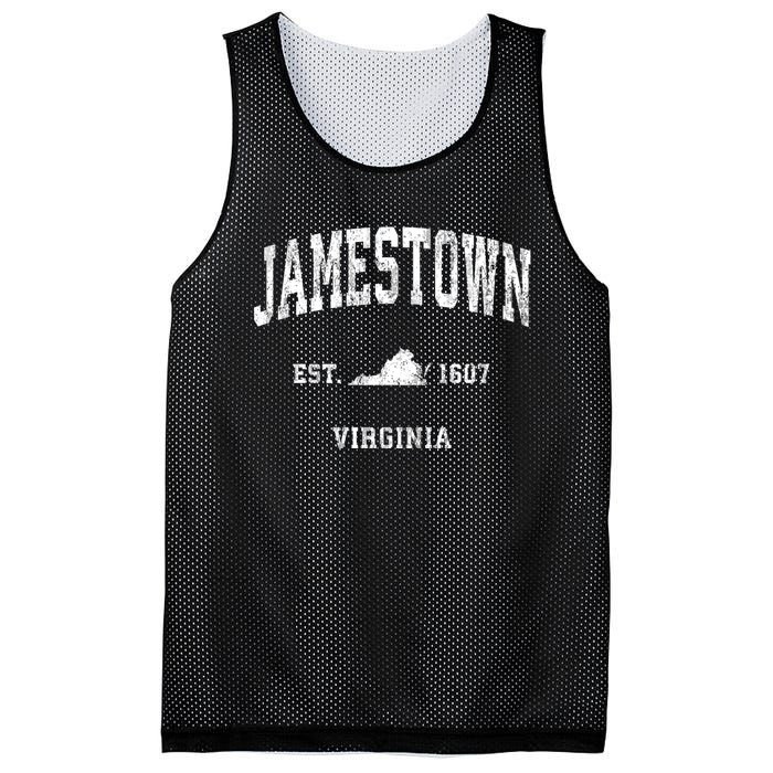 Jamestown Virginia Va Vintage Athletic Sports Mesh Reversible Basketball Jersey Tank