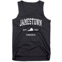 Jamestown Virginia Va Vintage Athletic Sports Tank Top