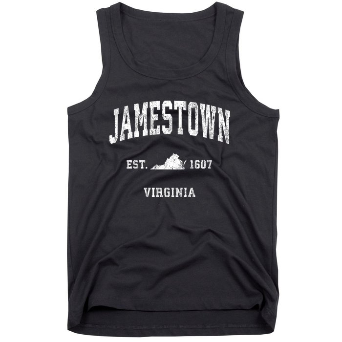 Jamestown Virginia Va Vintage Athletic Sports Tank Top