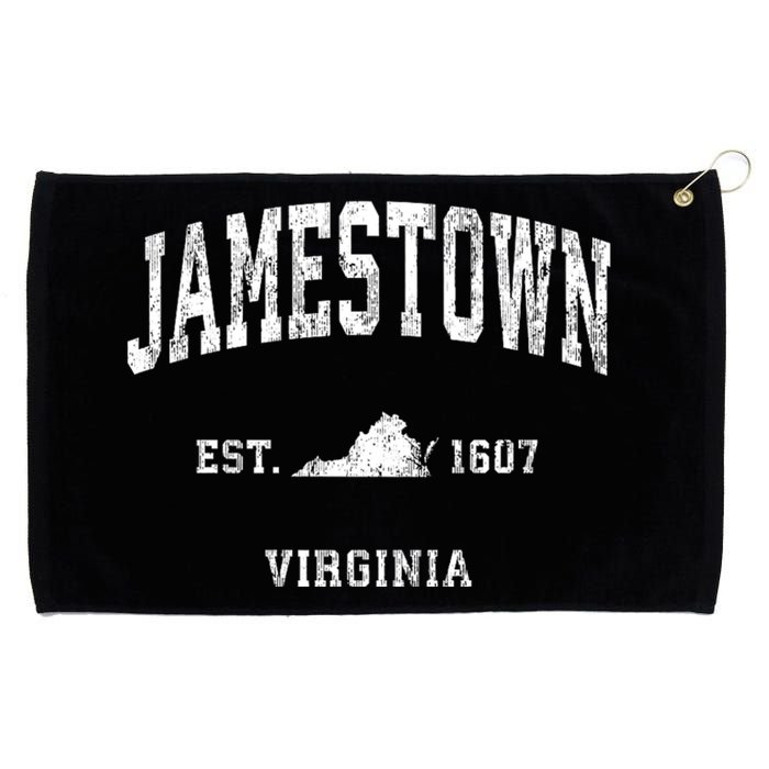 Jamestown Virginia Va Vintage Athletic Sports Grommeted Golf Towel