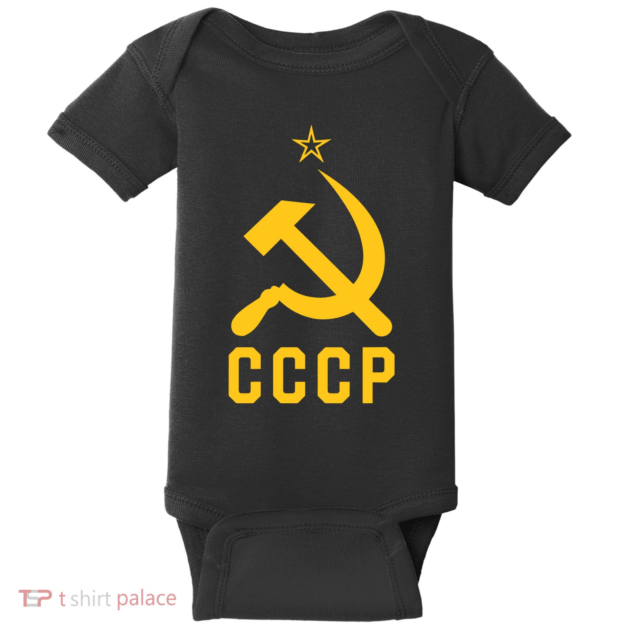 Jd Vance Wearing Cccp Social Communist Soviet Baby Bodysuit