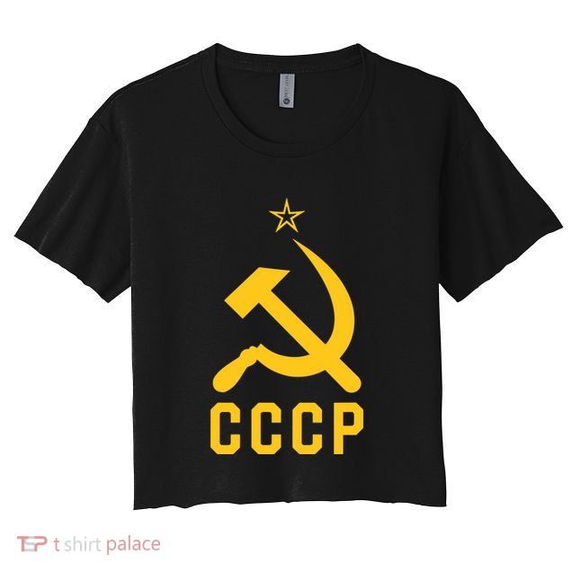 Jd Vance Wearing Cccp Social Communist Soviet Crop Top