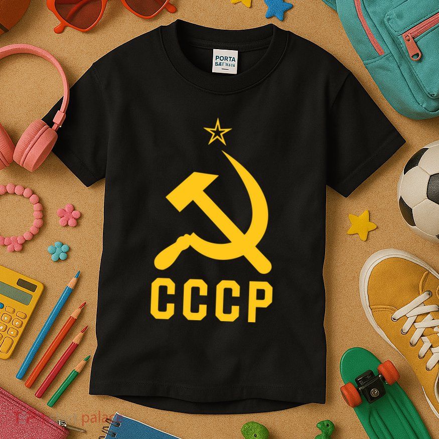 Jd Vance Wearing Cccp Social Communist Soviet Kids T-Shirt