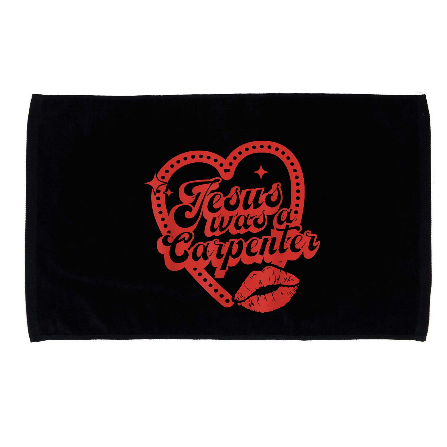 Jesus Was A Carpenter Groovy Christian Bible Microfiber Hand Towel