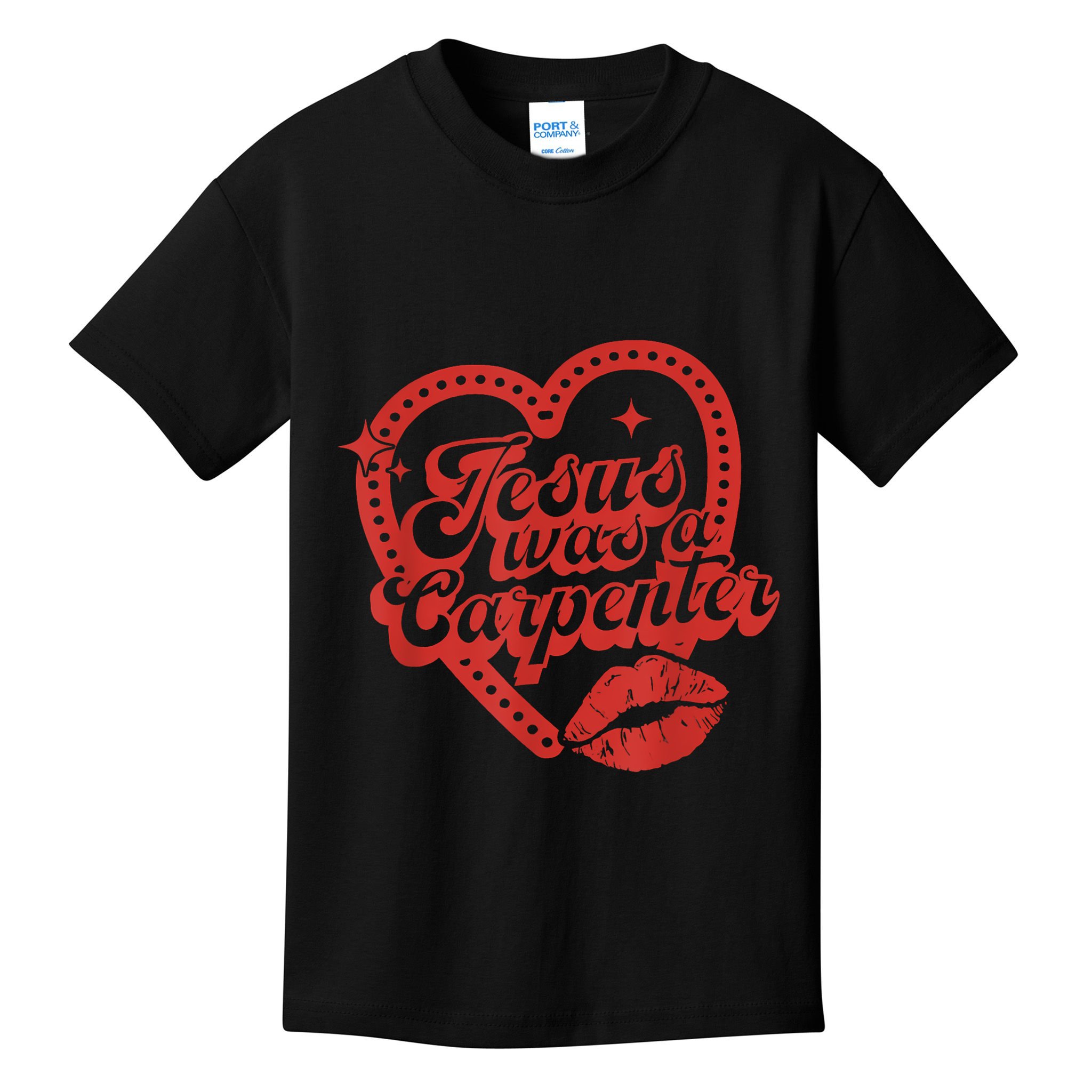Jesus Was A Carpenter Groovy Christian Bible Kids T-Shirt