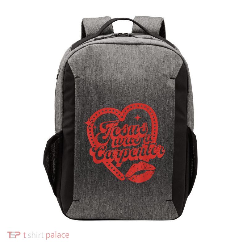 Jesus Was A Carpenter Groovy Christian Bible Vector Backpack