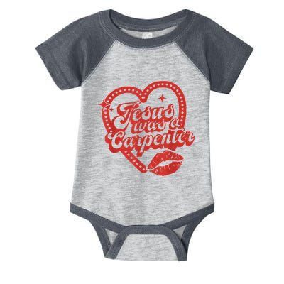 Jesus Was A Carpenter Groovy Christian Bible Infant Baby Jersey Bodysuit