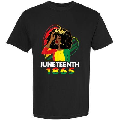 Juneteenth Women African American Black Garment-Dyed Heavyweight T-Shirt