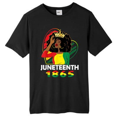 Juneteenth Women African American Black Tall Fusion ChromaSoft Performance T-Shirt