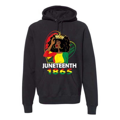 Juneteenth Women African American Black Premium Hoodie