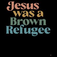 Jesus Was A Brown Refugee Drawstring Bag