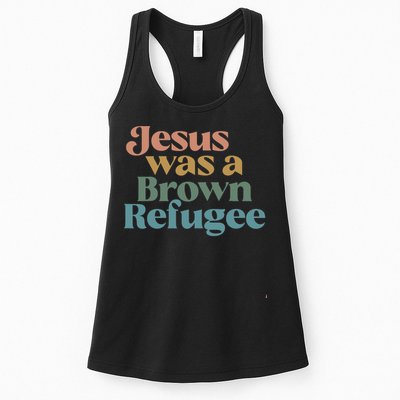 Jesus Was A Brown Refugee Womens Tank Top