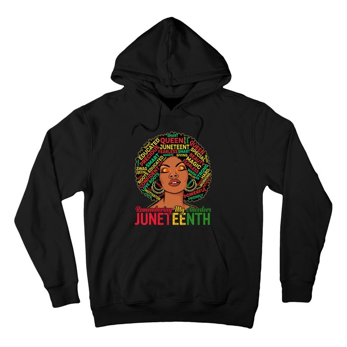 Juneteenth Wo African American Black Wo 1865 Hoodie