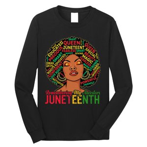 Juneteenth Wo African American Black Wo 1865 Long Sleeve Shirt