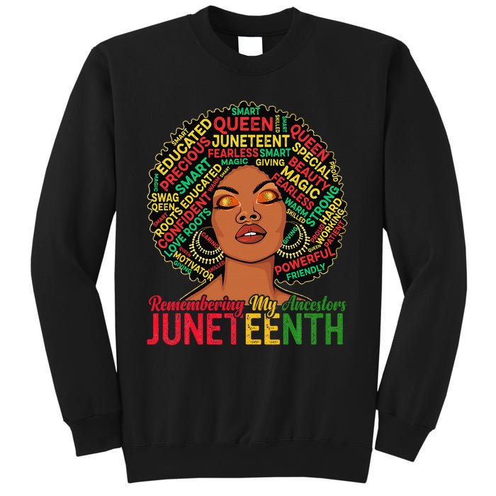 Juneteenth Wo African American Black Wo 1865 Sweatshirt