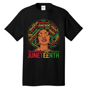 Juneteenth Wo African American Black Wo 1865 Tall T-Shirt