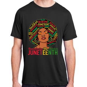 Juneteenth Wo African American Black Wo 1865 Adult ChromaSoft Performance T-Shirt