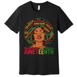 Juneteenth Wo African American Black Wo 1865 Premium T-Shirt