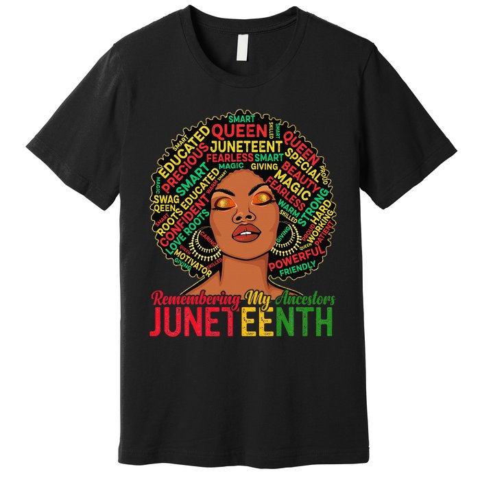 Juneteenth Wo African American Black Wo 1865 Premium T-Shirt