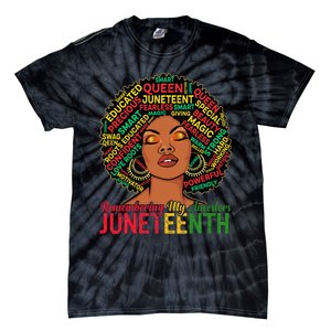 Juneteenth Wo African American Black Wo 1865 Tie-Dye T-Shirt