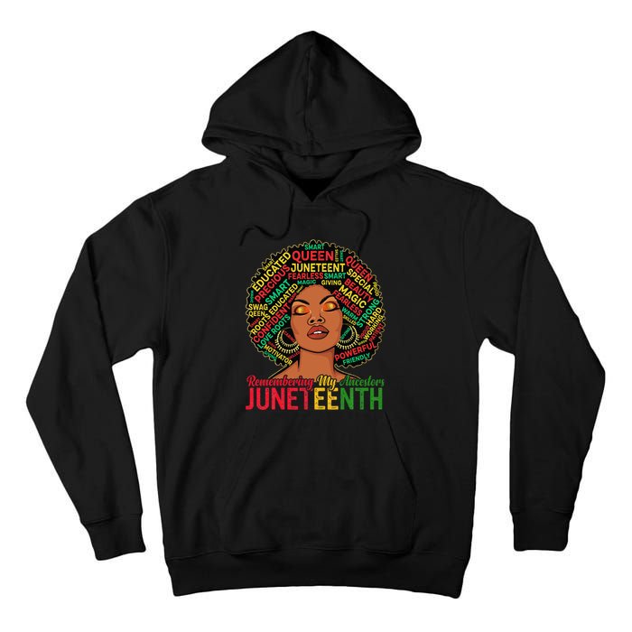 Juneteenth Wo African American Black Wo 1865 Tall Hoodie