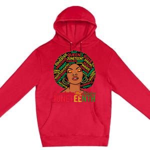 Juneteenth Wo African American Black Wo 1865 Premium Pullover Hoodie