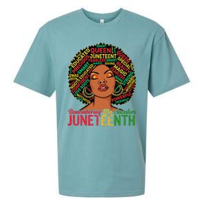 Juneteenth Wo African American Black Wo 1865 Sueded Cloud Jersey T-Shirt