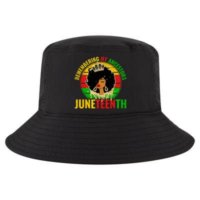 Juneteenth Women African American Black Women 1865 Cool Comfort Performance Bucket Hat