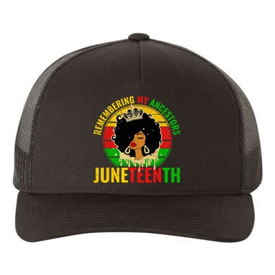 Juneteenth Women African American Black Women 1865 Yupoong Adult 5-Panel Trucker Hat