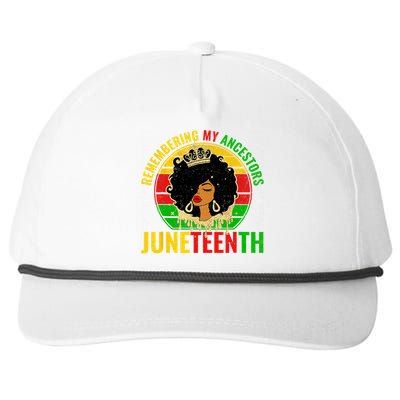 Juneteenth Women African American Black Women 1865 Snapback Five-Panel Rope Hat